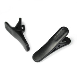 Synsen 5Pcs Headphone Headset Cable Cord Clip Holder - Clips onto Your Clothing to Keep Cord in Place (Black)