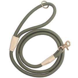 Lucpawz Lobster Snap Pet Leash 5FT, Special Strong Nylon Rope Dog Leash, Solid Color Rope Dog Lead for All Breeds (Army Green,5ft*10mm)