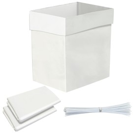 30-Count Heavy Duty Trash Compactor Bags 15 Gallon - 2.6 Mil Leakproof Garbage Bags for Kenmore, for Whirlpool & 15" Rectangular Compactors, Extra Durable with Twist Ties