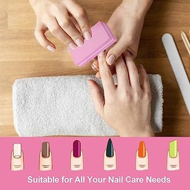 HomeyEra- Materiales de alta calidad de pulidores de uñas: nuestras pequeñas limas de uñas con bloque pulidor están hechas con papel de lija de primer