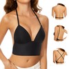Low Back Bras for Women-Seamless Invisiable Backless Bras-Wireless Triangle Bralette