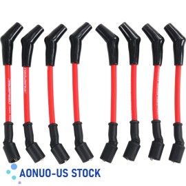 AONUO-US 19005218 10.5mm High Heat Spark Plug Ignition Wires Set LSx LS1 LS2 LS3 LS6 LS7