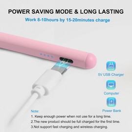 AMZ Fire Tablet Stylus Pen for AMZ Fire HD 10 Pen Fire Max 11 Pen Fire HD 8 Pen Tablets Touch Screen S Pen (Pink)