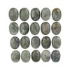 mookaitedecor 10pcs 13x18mm Natural Grey Labradorite Crystal Oval Cabochons Flat
