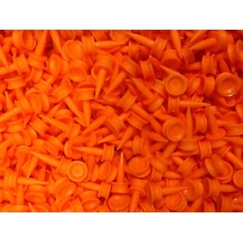 Great Value - 100 x Small ORANGE Castle Golf Tees by Masters