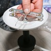 sourcing map 3.9" Lamp Pipe Kit with Lock Nuts Washers