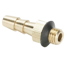 Parker Hannifin 27-2-pk20 Dubl-Barb Male Connector Fitting, 1/4" Barb Tube x 10-32 Male UNF Thread, Brass (Pack of 20)