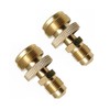 Acxico 2 pcs Grill Stove 1lb Propane Tank Regulator Adapter