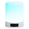 Bluetooth Speaker Alarm Clock Colorful Night Light Touch Control LED