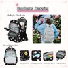 VIDOSCLA Girls Daisy Backpack Elementary Students BookBag School Bag for