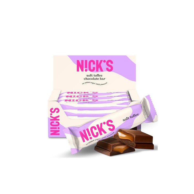 NICKS Soft Toffee Chocolate Bar with Caramel Without Added Sugar,110
