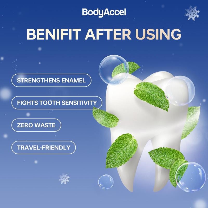 BodyAccel Whitening Toothpaste, Free of Fluoride, Nicotinamide, Anti plaque, Oral