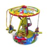 O012 Tin Toy Ornament Carousel Merry Go Round Christmas Tree