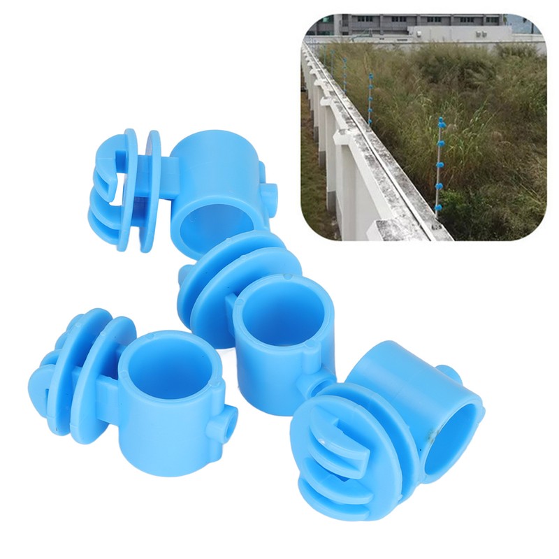 50Pcs Electric Fence Insulators Round ABS Post Insulator with 2.1cm