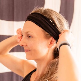 Kooshoo Organic Twist Headband - Jet Black, 1 Pack