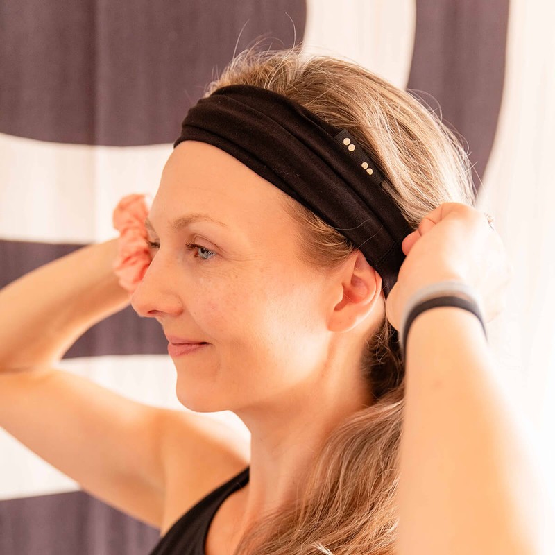 Kooshoo Organic Twist Headband - Jet Black, 1 Pack