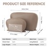 Kattee Leather Makeup Bag, Travel Cosmetic Bag Set, Toiletry bag