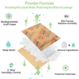 Wisesorb 8g 49% Two-Way Humidity Packs for Wooden Instrument, 15 Pack Size 8 for Music Instrument Cases, Hydration Humidity Humidifier Moisture Control Packets Individually Wrapped