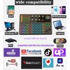 Sound Mixer Board, Voice Changer Sound Card with Multiple Sound