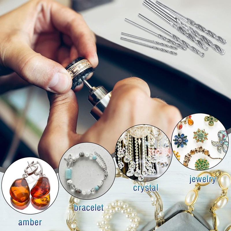 Honoson 20 Pieces Diamond Drill Bits Set for Stone Twist