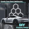 Litezone Garage Hexagon Lights, 42W 6500K Higher Brightness Hex Garage