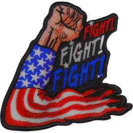 Ivamis Fight Fight Fight Trump Patch- 4x4 inch - P7855