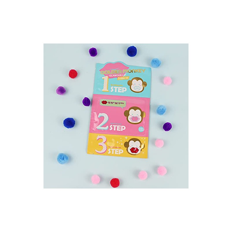 HOLIKA HOLIKA Golden Monkey Glamour Lip 3-Step Kit
