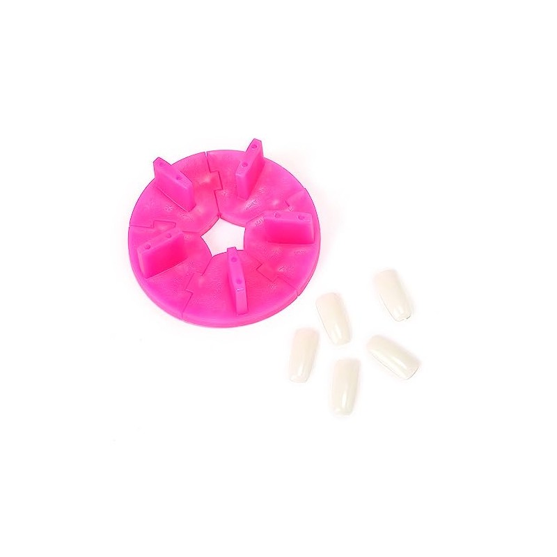 Rolabling Removable False Nail Art Tips Practice Display Stand Tool