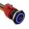 APIELE 22mm Latching Push Button Switch 12V 10A Power Symbol