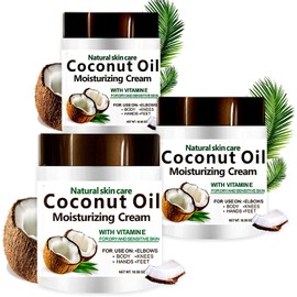 Nielies Crema Corporal Coco, Crema Humectante de Aceite de Extra Virgen,Delicado Aroma a Coco para Todo Tipo de Piel, 300gr / 10.58 oz (3)