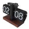 Flip Desk Clock Vintage 24 Hours Anti Slip Base Rotary