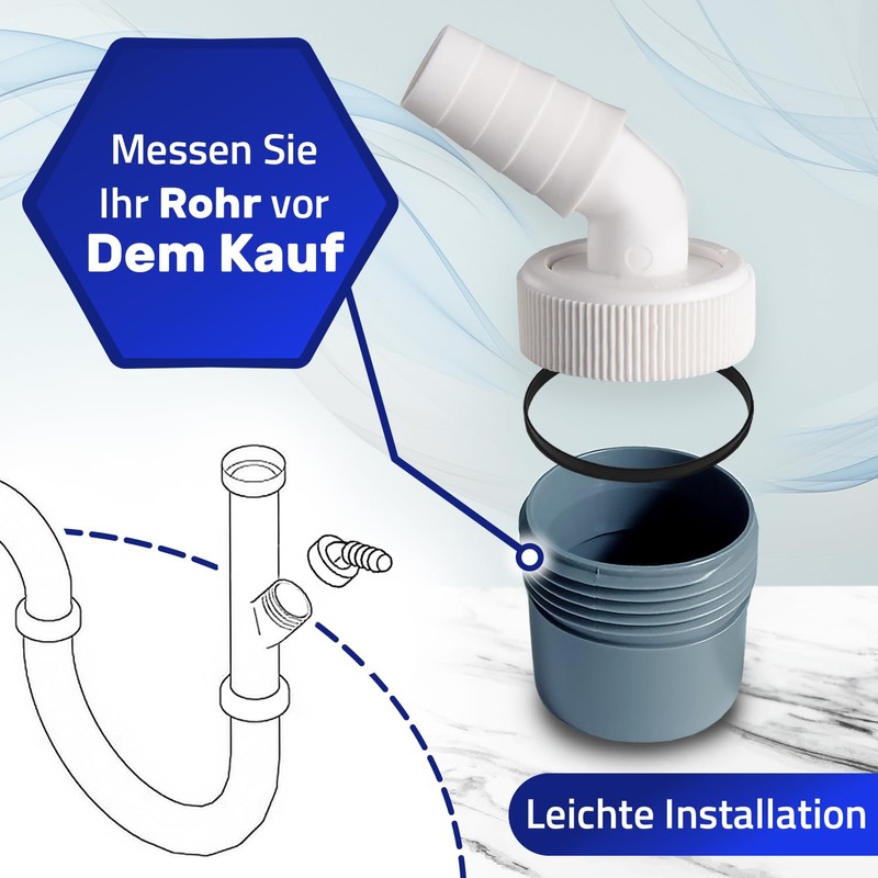 Monteral Washing Machine Drain Adapter and Drain Hose Connector for