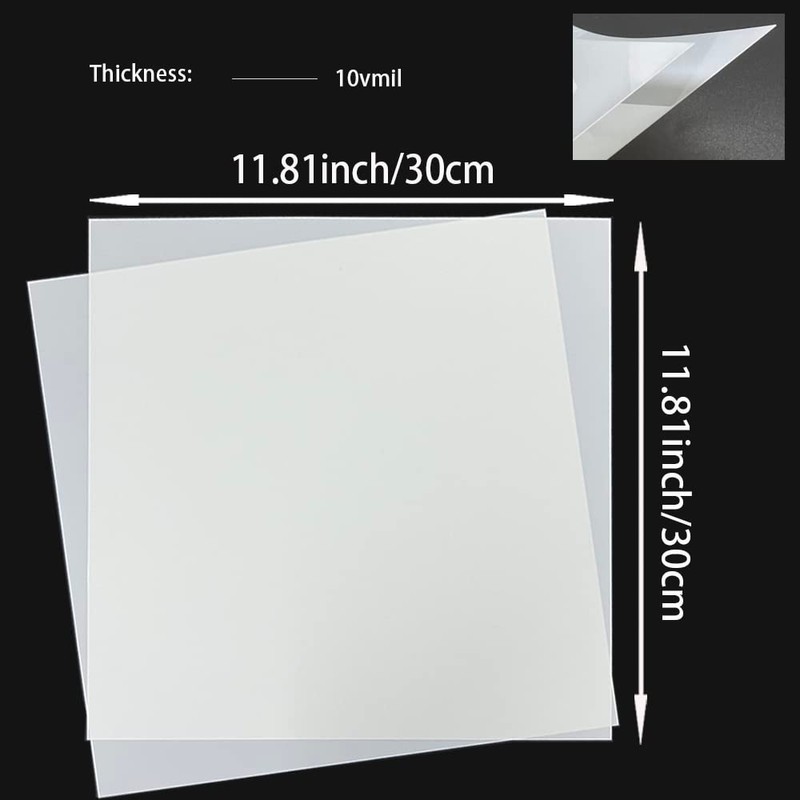 10 Pcs 10 Mil Blank Mylar Stencil Sheets, 12 x