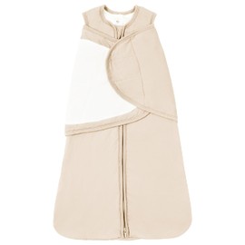 TOTBASIC Baby Swaddle Blanket 0-3 Months, 1.0 TOG 3-Way Adjustable Infant Sleep Sack, Oat