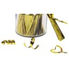 Mini Skater Bread Candy Bag Ties 800pcs 4 Inch(Gold)