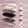 for Lexus Key Fob Case, Premium Aluminum and Leather Protective