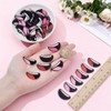 NBEADS 240Pcs 6 Styles Felt Mouth for Crafts, Flat Round