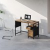 Ｍａｉｈａｉｌ Maihail Small Desk with Drawers, 40 inch Computer Desk