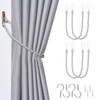 Lollanda 4Pcs Rope Curtain Tiebacks, Drape Tie Backs for Curtain,