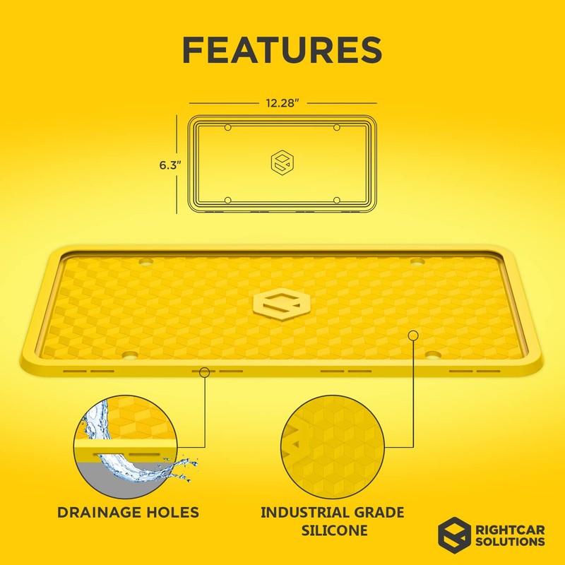 Rightcar Solutions Silicone License Plate Frame | The Original Premium