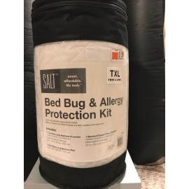 SALT Bed Bug & Allergy Protection Twin XL Mattress & Pillow Protector Pad NWT Dorm￼