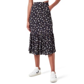 Tommy Jeans Women's TJW Ruffle MIDI Skirt EXT DW0DW17873 Fit & Flare, Spring Floral, 4XL