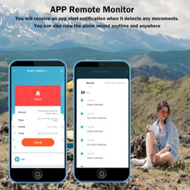 Wi-Fi Motion Sensor: Smart Motion Detector PIR Infrared Motion Sensor for Alarm System & Smart Home Automation, App Remote Monitoring, Compatible with Alexa (1-Pack)