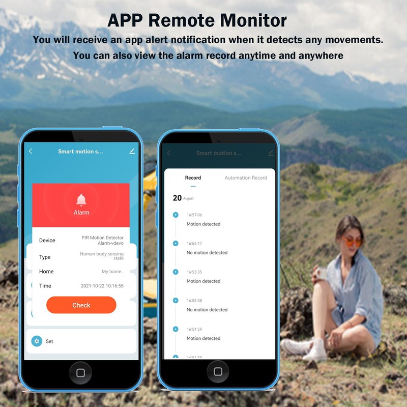 Wi-Fi Motion Sensor: Smart Motion Detector PIR Infrared Motion Sensor