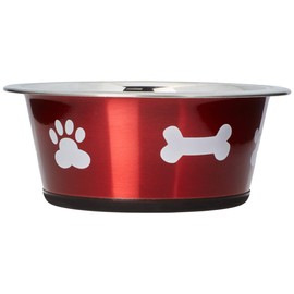 Classic Pet Products Classic Posh Paws Dish, 900 ml, Red