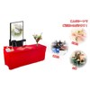 Event Tablecloth, Non-woven Fabric, Red, 70.9 x 23.6 inches (1800