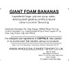 Barratt Giant Candy Bananas (500g Bag)