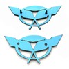 2Pc Nose & Trunk Lid Emblem Set for 2003 Corvette