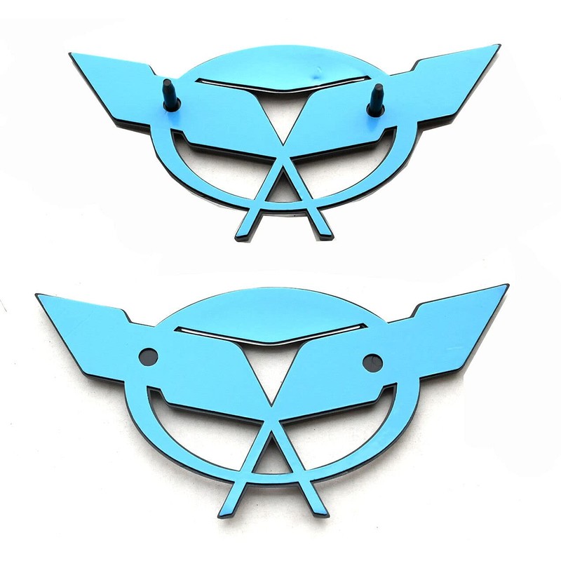 2Pc Nose & Trunk Lid Emblem Set for 2003 Corvette