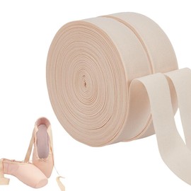 OLYCRAFT 20m Ballet Elastic Pointe Shoe 22mm Satin Stretch Ribbon Roll Minimalist Ballet Elastic Strap Pointe Shoe Ribbon Rolls for Women Ballets Shoes Accessories